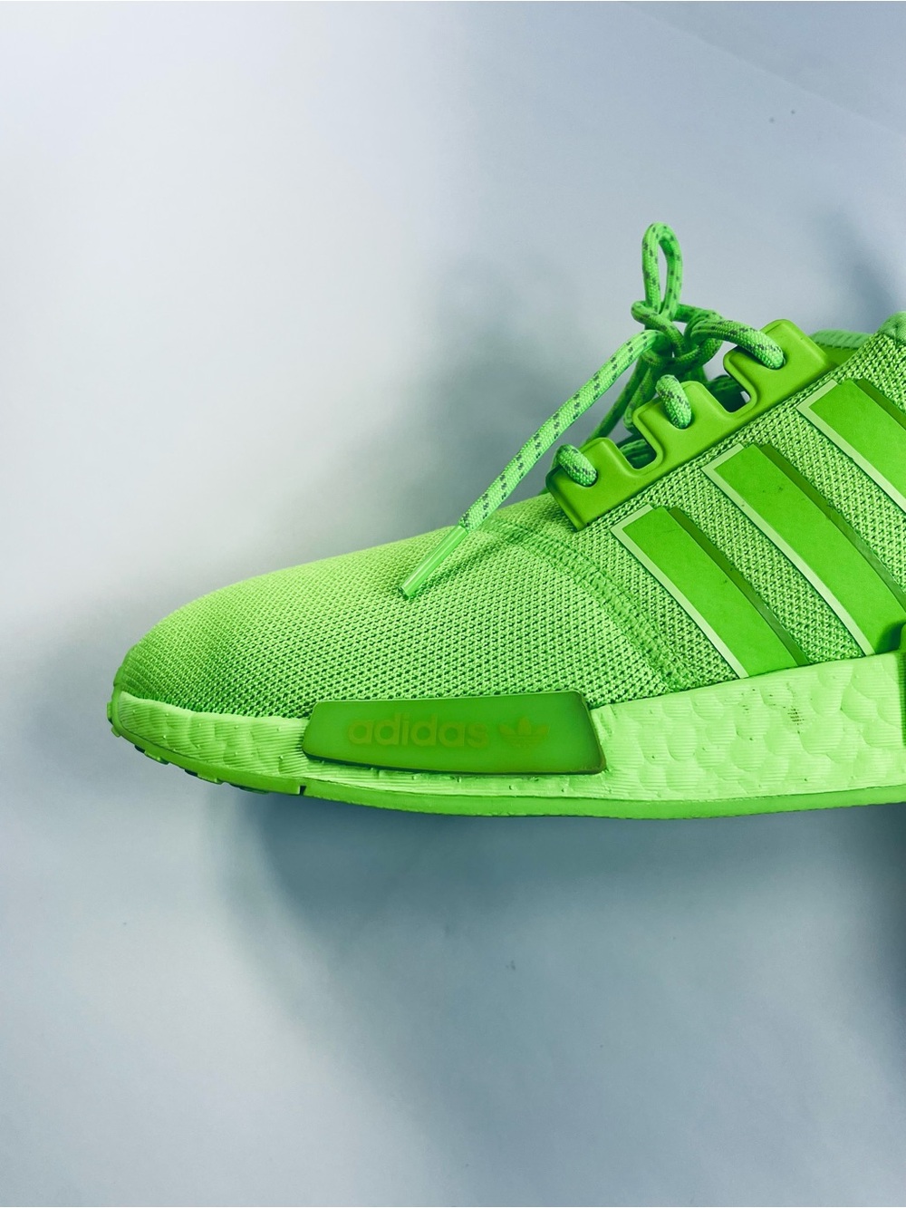 Adidas NMD R 1 Athletic Shoes #IE7277 Solar Neon Green Women’s:9 1/2 Sneakers - Picture 13 of 15